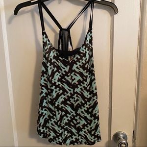 Silence + Noise geometric print strappy tank